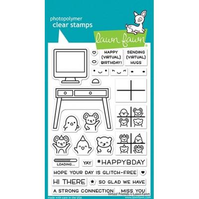 Lawn Fawn Clear Stamps - Virtual Friends